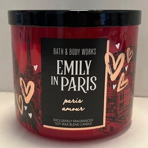Bath & Body Works PARIS AMOUR EMILY IN PARIS Candle 3 Wicks 14.5 oz NEW